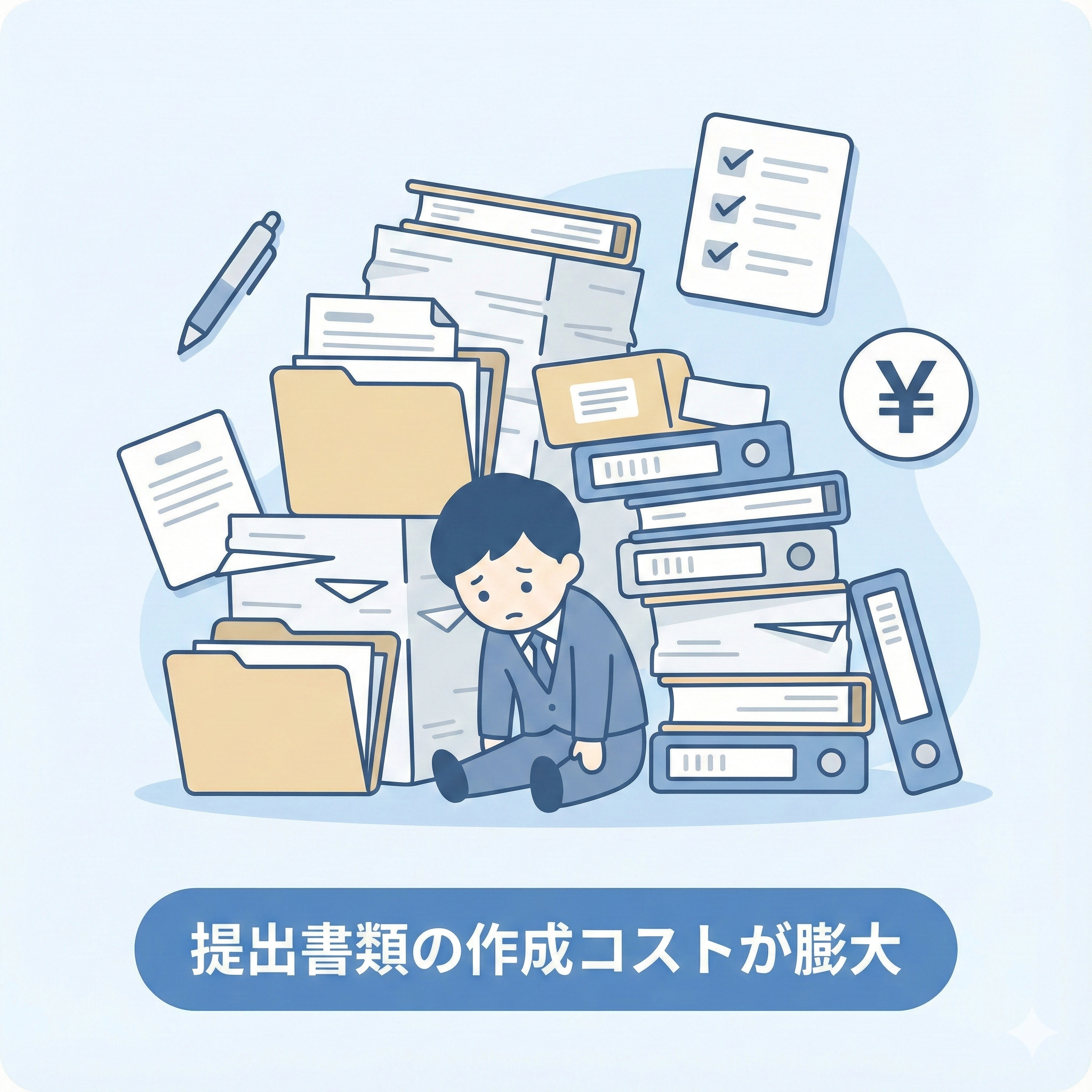 書類作成に時間と手間がかかりすぎる